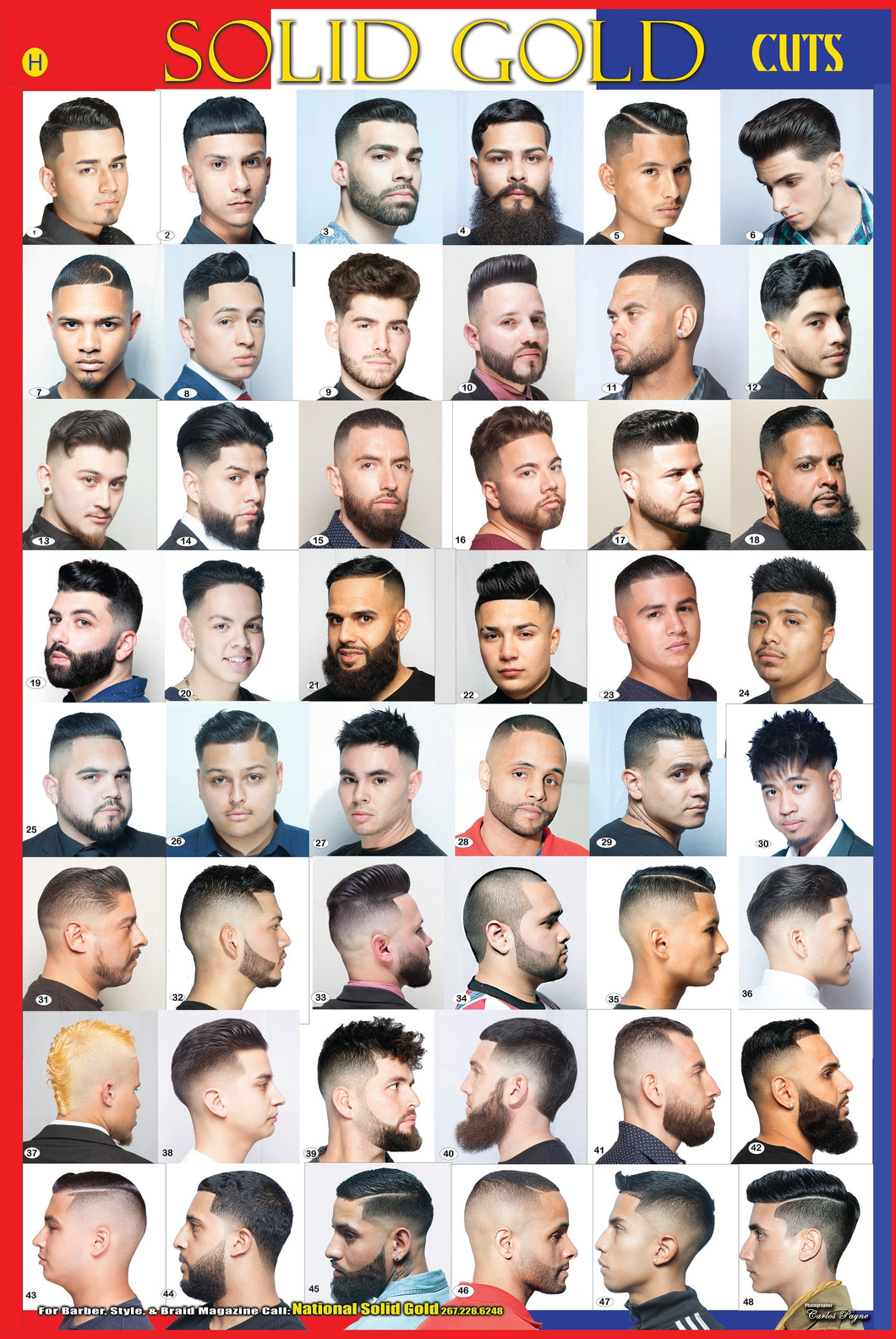 Barber Shop Haircuts Chart